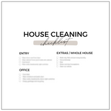 PRINTABLE HOUSE CLEANING CHECKLIST